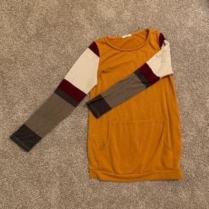 Cute Mustard Long Sleeved Shirt